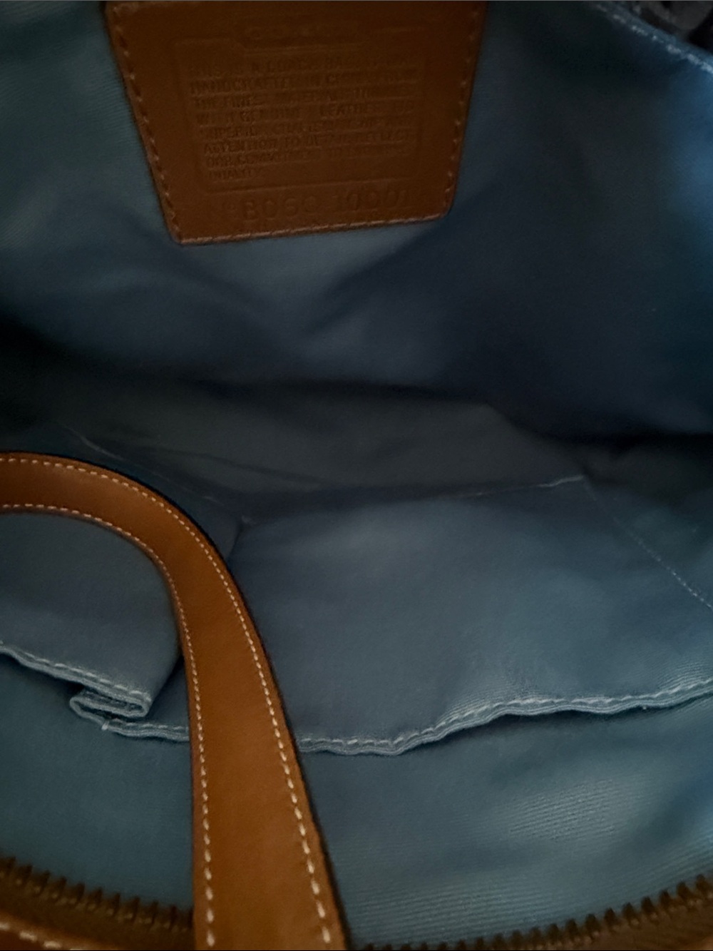 Coach Patchwork Tote in Pink, Blue, Brown and Cream - Picture 5 of 5